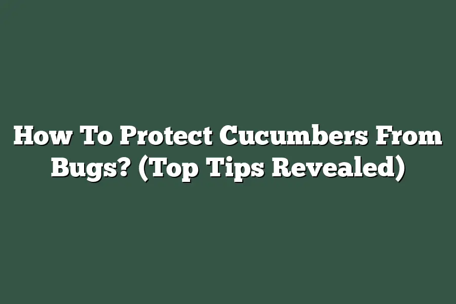 How To Protect Cucumbers From Bugs? (Top Tips Revealed)